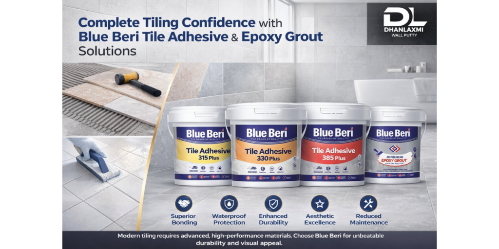 Blue Beri Tile Adhesive and Epoxy Grout